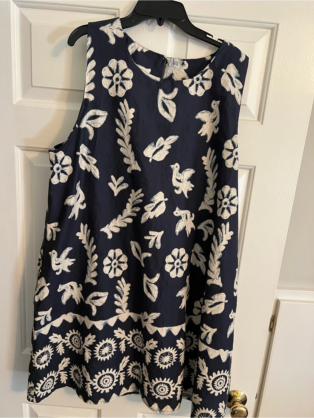 Kaktus Navy Blue Floral Print Dress